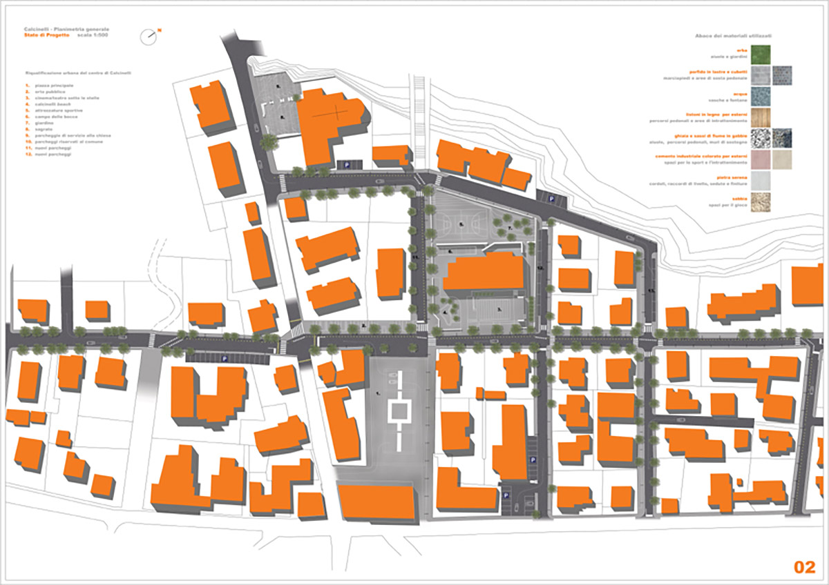 Riqualificazione urbana del centro di Calcinelli